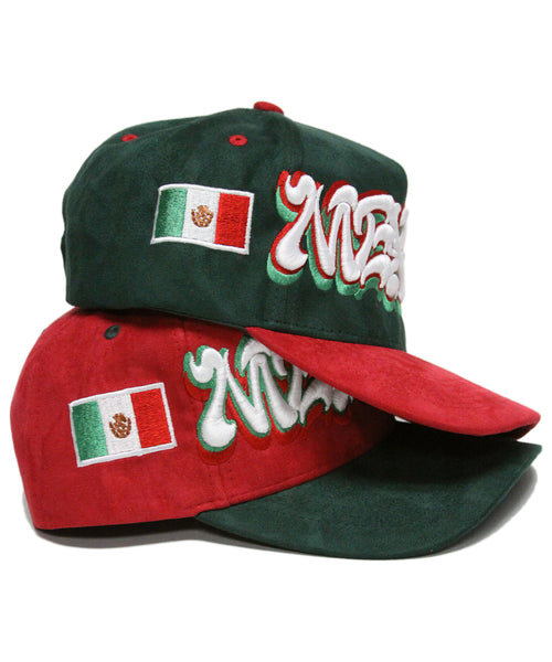"MEXICO" 2-TONE SUEDE (GREEN/RED)