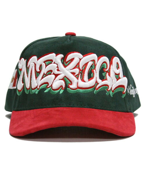 "MEXICO" 2-TONE SUEDE (GREEN/RED)