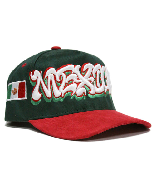 "MEXICO" 2-TONE SUEDE (GREEN/RED)