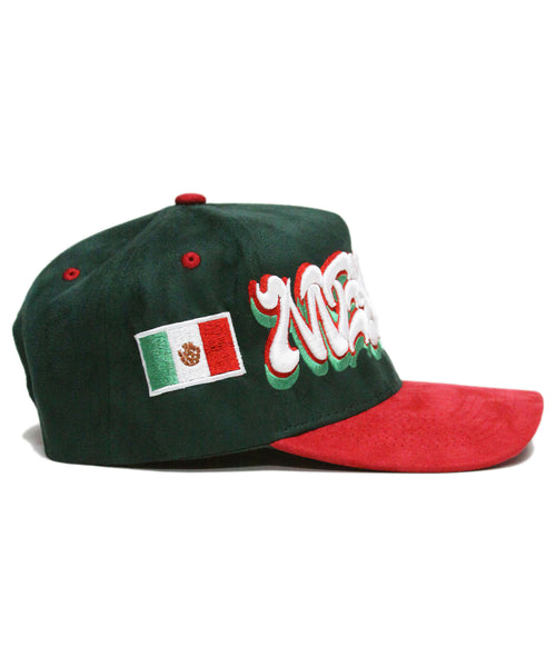 "MEXICO" 2-TONE SUEDE (GREEN/RED)