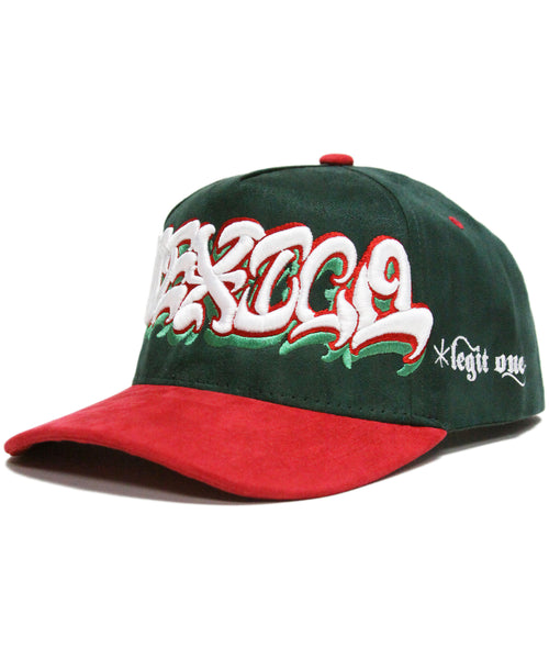 "MEXICO" 2-TONE SUEDE (GREEN/RED)