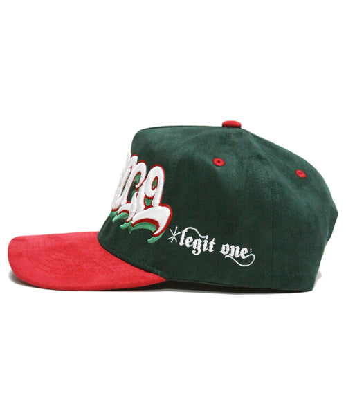 "MEXICO" 2-TONE SUEDE (GREEN/RED)