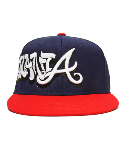 "BRAVES" 2-TONE FITTED CAP