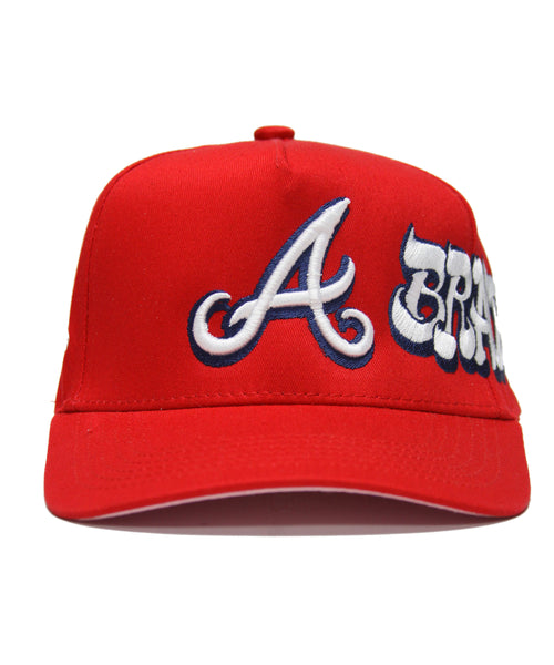 "BRAVES" SPELL OUT (RED)