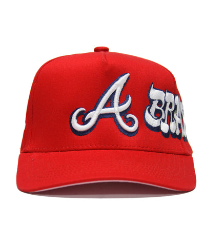 "BRAVES" SPELL OUT (RED)