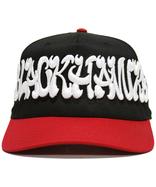 "BLACKHAWKS" SPELL OUT (BLACK/RED)