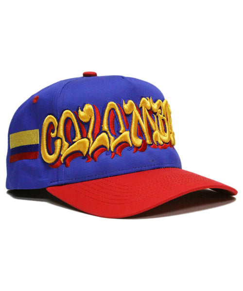 "COLOMBIA" SPELL OUT (BLUE/RED)