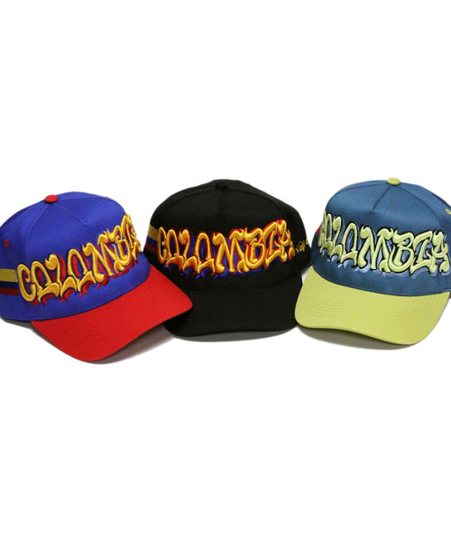 "COLOMBIA" SPELL OUT (BLUE/RED)