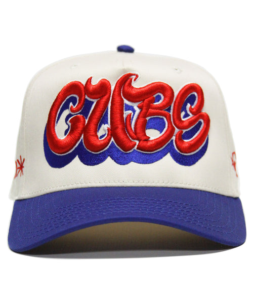 "CUBS" 2-TONE SPELL OUT (CREAM/BLUE)