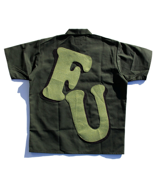 "FU UNIVERSITY®" ½ ZIP (OLIVE)