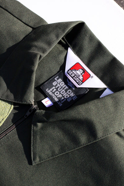 "FU UNIVERSITY®" ½ ZIP (OLIVE)