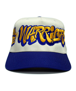 GS WARRIORS SNAPBACK (CREAM/BLUE)