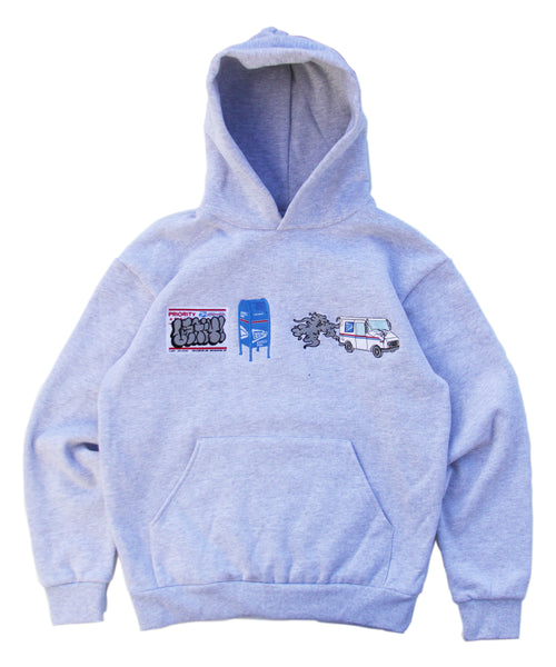 "LOPS®" HOODIE (HEATHER GREY)