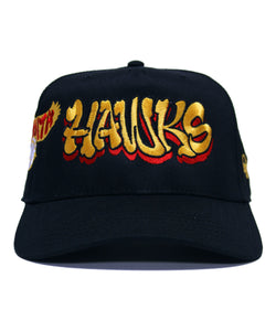 "HAWKS" SNAP BACK (BLACK)