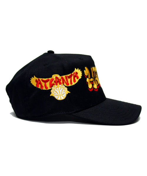 "HAWKS" SNAP BACK (BLACK)