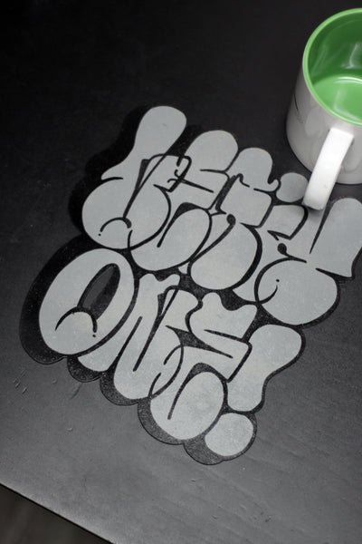 "LEGIT ONE®" DIE CUT THROWIE (GRY/BLK)