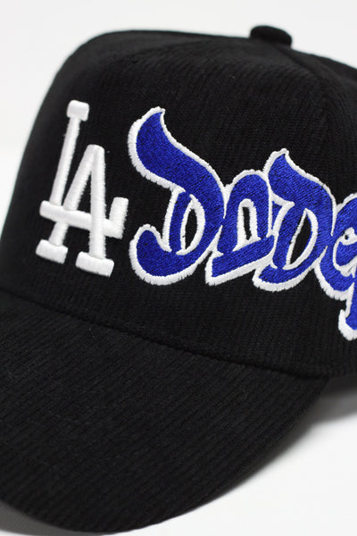 "LAD" CORDUROY SNAP BACK (BLACK)