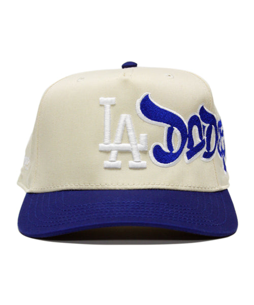 LA DODGERS SNAPBACK (CREAM/BLUE)