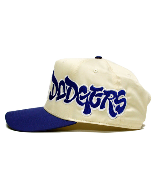 LA DODGERS SNAPBACK (CREAM/BLUE)