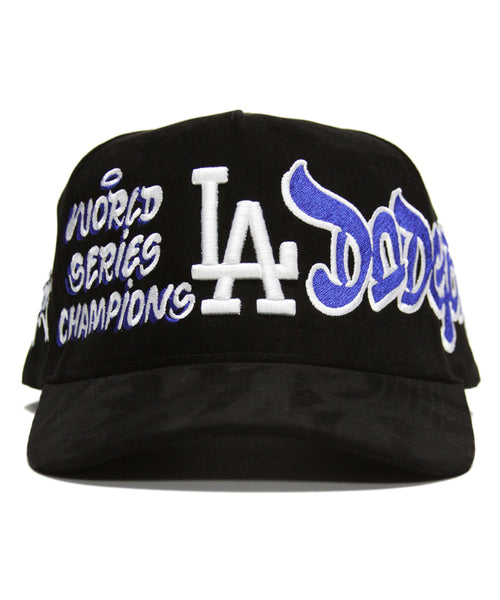 "WSC" SNAPBACK (BLACK SUEDE)