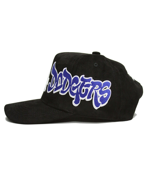 "WSC" SNAPBACK (BLACK SUEDE)
