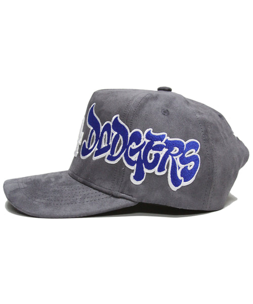 "WSC" SNAPBACK (GREY SUEDE)