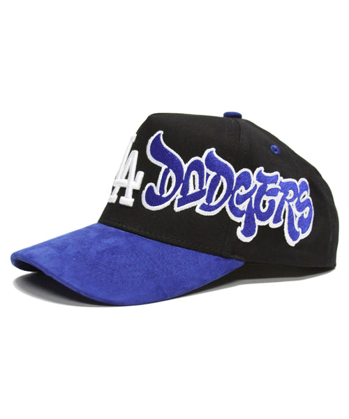 "WSC" 2-TONE SNAPBACK (BLK/BLUE SUEDE)
