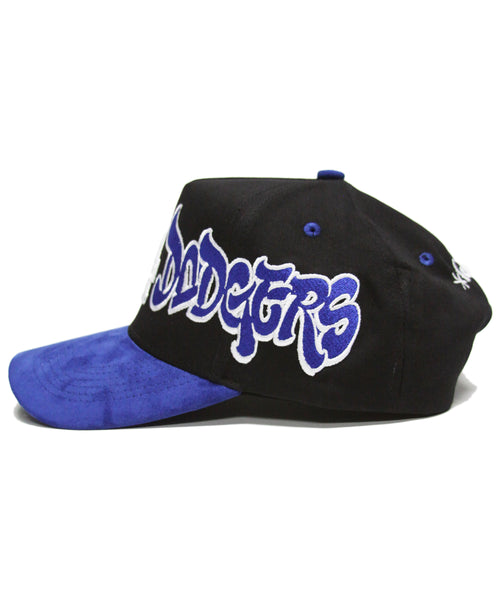 "WSC" 2-TONE SNAPBACK (BLK/BLUE SUEDE)