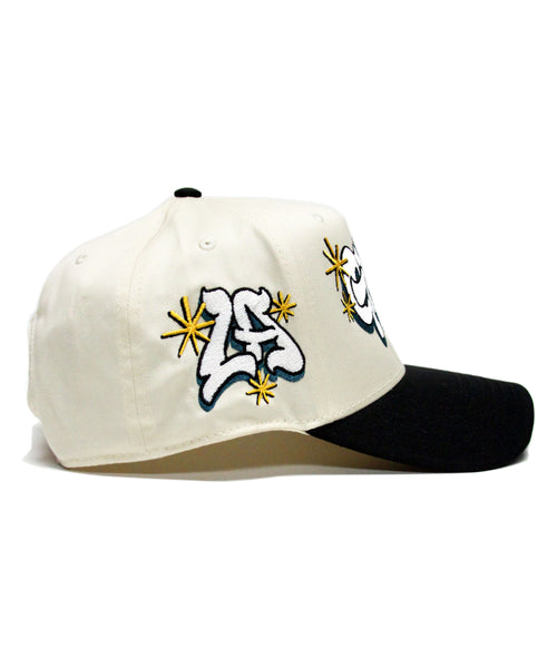 "GALAXY" SNAP BACK (CREAM/BLK)