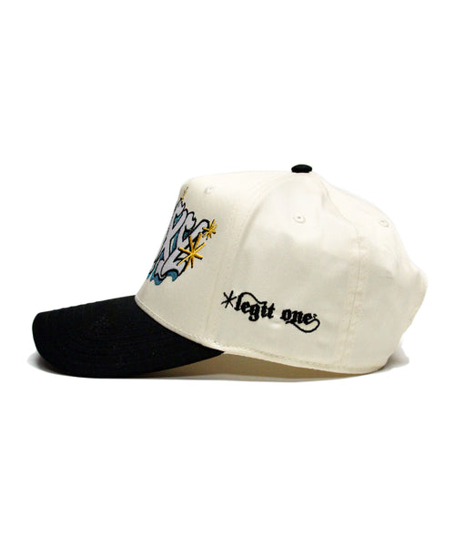"GALAXY" SNAP BACK (CREAM/BLK)