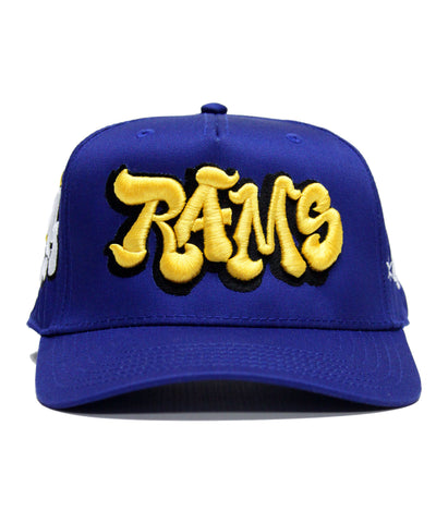 "RAMS" SPELL OUT (BLUE)