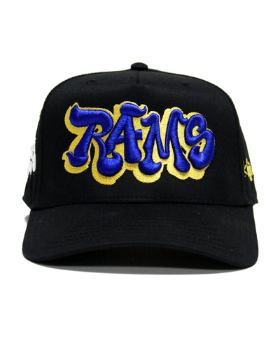 "RAMS" SPELL OUT (BLUE/GOLD)