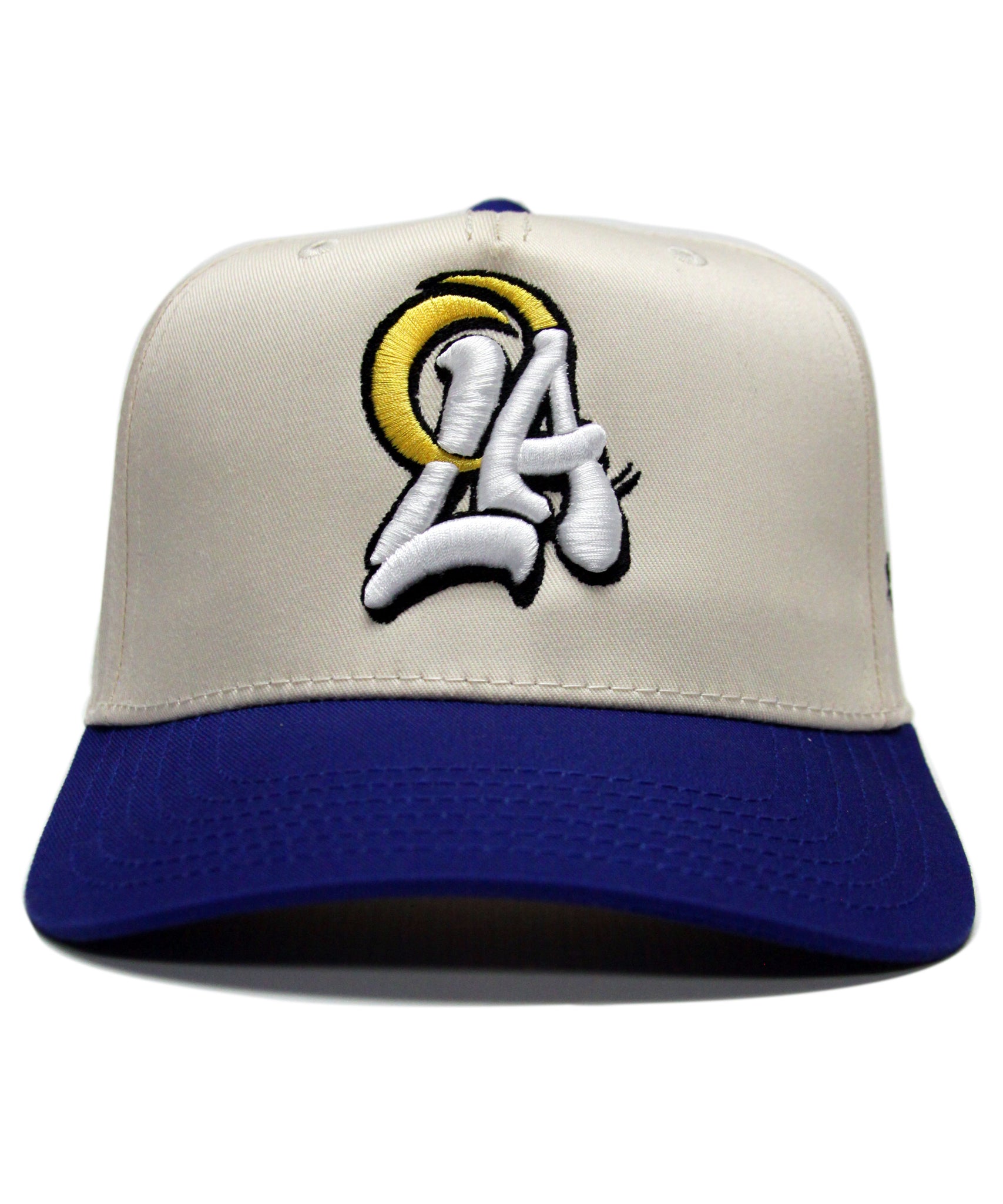 "RAMS" LA LOGO (CREAM/BLUE)