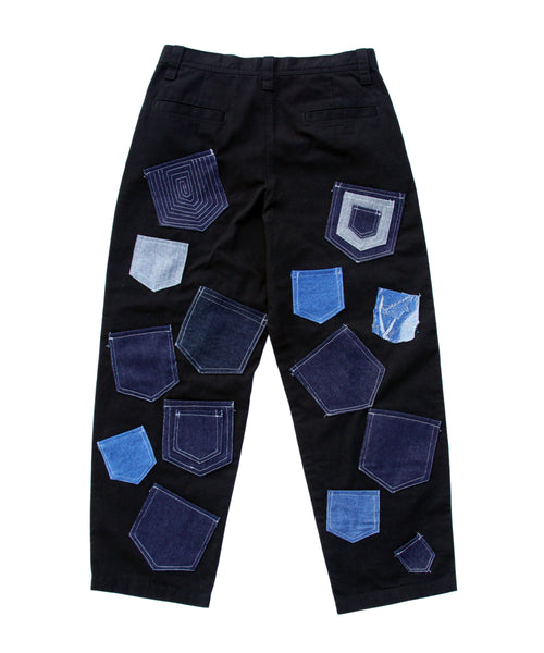 [1 OF 1] "LEGITSU" WIDE CHINO PANTS (BLACK)