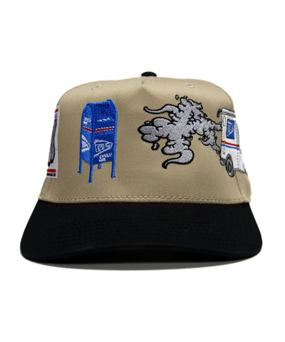 "LOPS" SNAPBACK (KHAKI/BLACK)