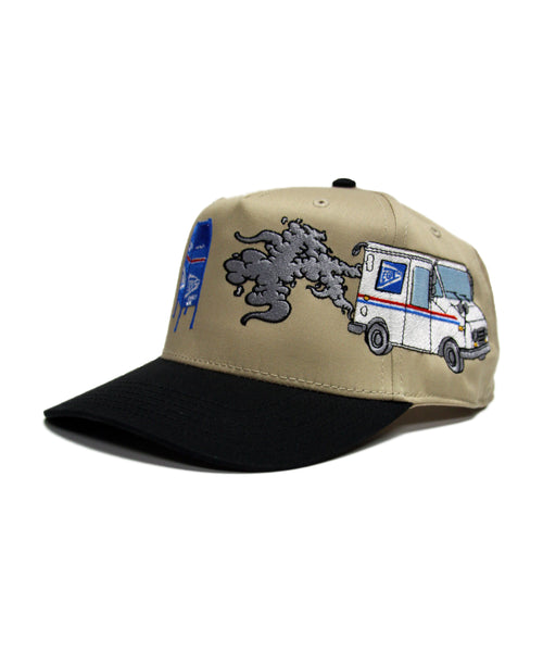 "LOPS" SNAPBACK (KHAKI/BLACK)