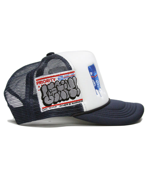 "LOPS®" FOAM TRUCKER (WHT/NAVY)