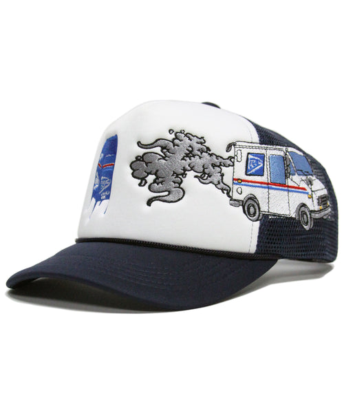 "LOPS®" FOAM TRUCKER (WHT/NAVY)