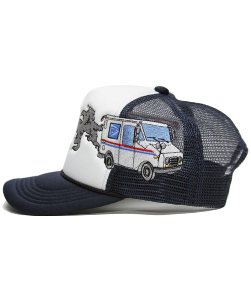 "LOPS®" FOAM TRUCKER (WHT/NAVY)