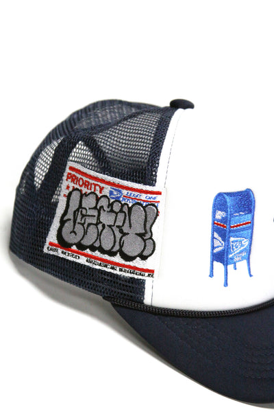 "LOPS®" FOAM TRUCKER (WHT/NAVY)