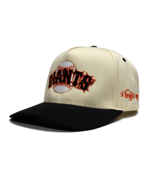 SF GIANTS SNAPBACK (CREAM/BLK)