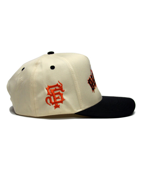 SF GIANTS SNAPBACK (CREAM/BLK)