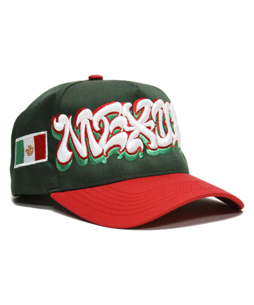 "MEXICO" 2-TONE SPELL OUT (GREEN/RED)