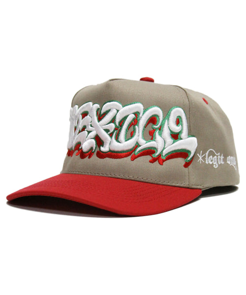 "MEXICO" 2-TONE SPELL OUT (KHAKI/RED)