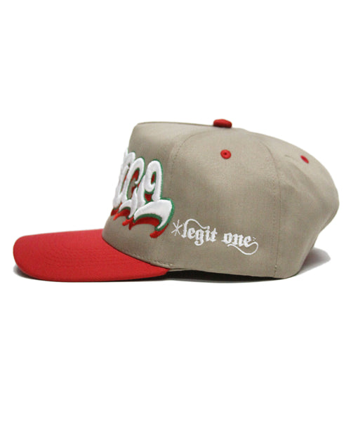 "MEXICO" 2-TONE SPELL OUT (KHAKI/RED)
