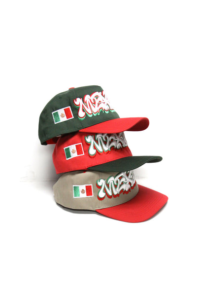 "MEXICO" 2-TONE SPELL OUT (RED/GREEN)