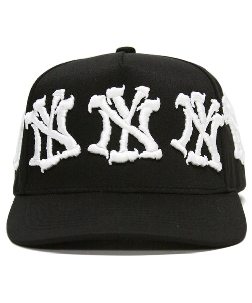 "NY" CRACKED (BLACK)