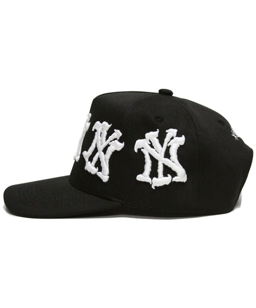 "NY" CRACKED (BLACK)