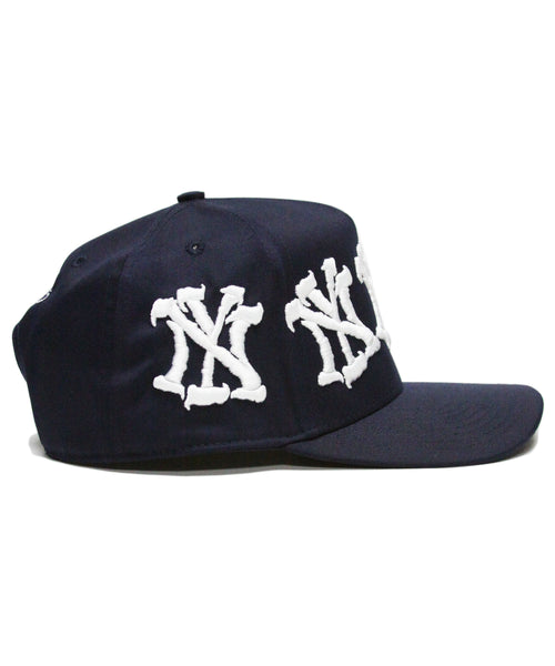 "NY" CRACKED (NAVY)