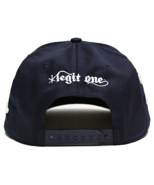 "NY" CRACKED (NAVY)